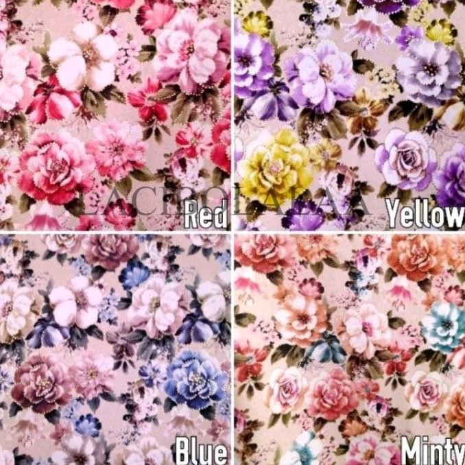 TERSEDIA BAHAN KAIN BELUDRU BLUDRU MOTIF BUNGA KEMBANG - AMELDA (SOFA, JOK, KURSI, SARUNG BANTAL)
