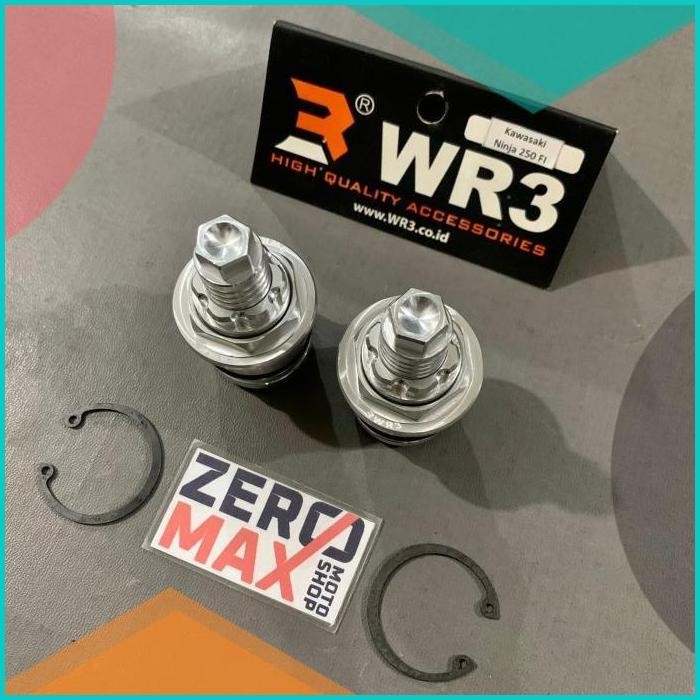 Preload Adjuster WR3 Kawasaki Ninja 250R 250 Karbu 2008-2012 Silver 11