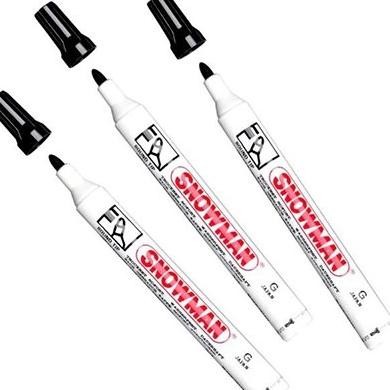 

Spidol G12 Permanent Snowman Hitam G 12 / Marker Permanen -Hitam 12Pcs