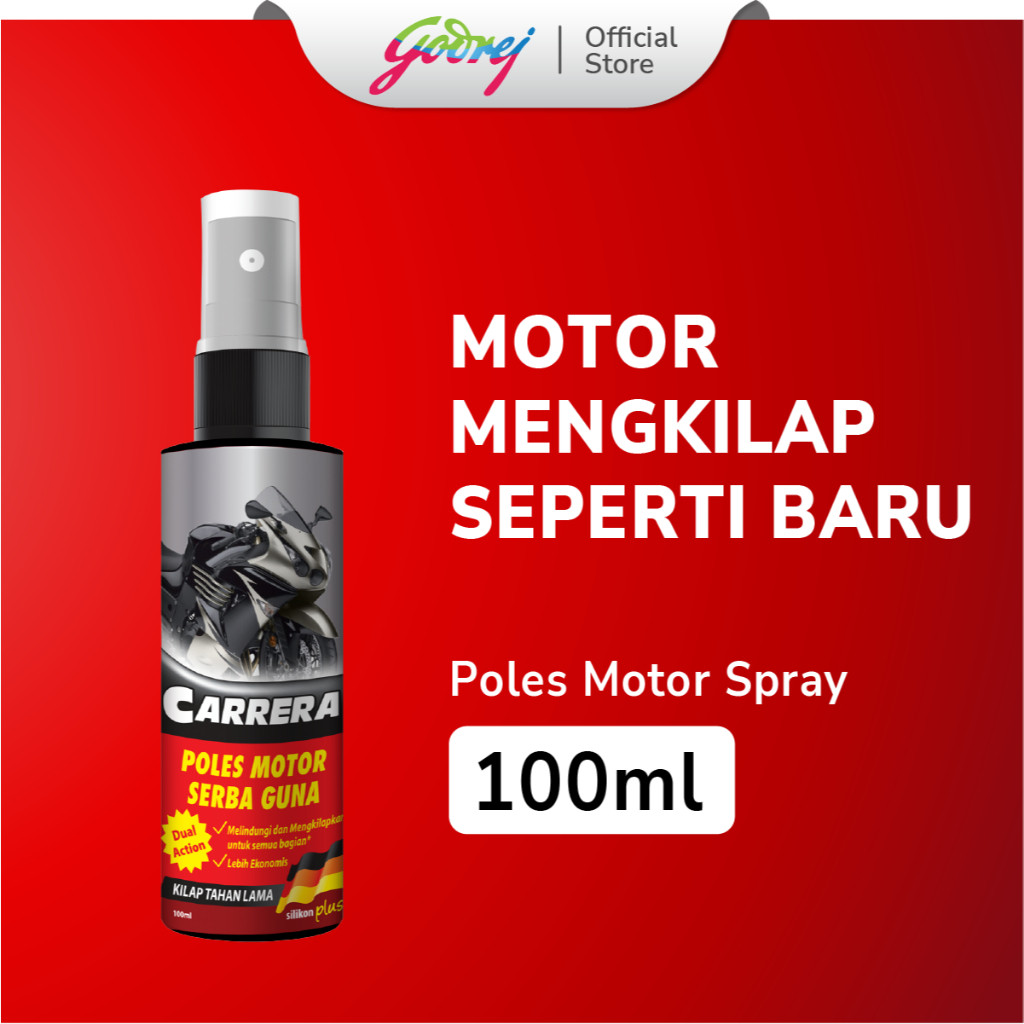 Penghitam Mobil Carrera Poles Motor Sg Spray 100Ml - Pengkilap Motor