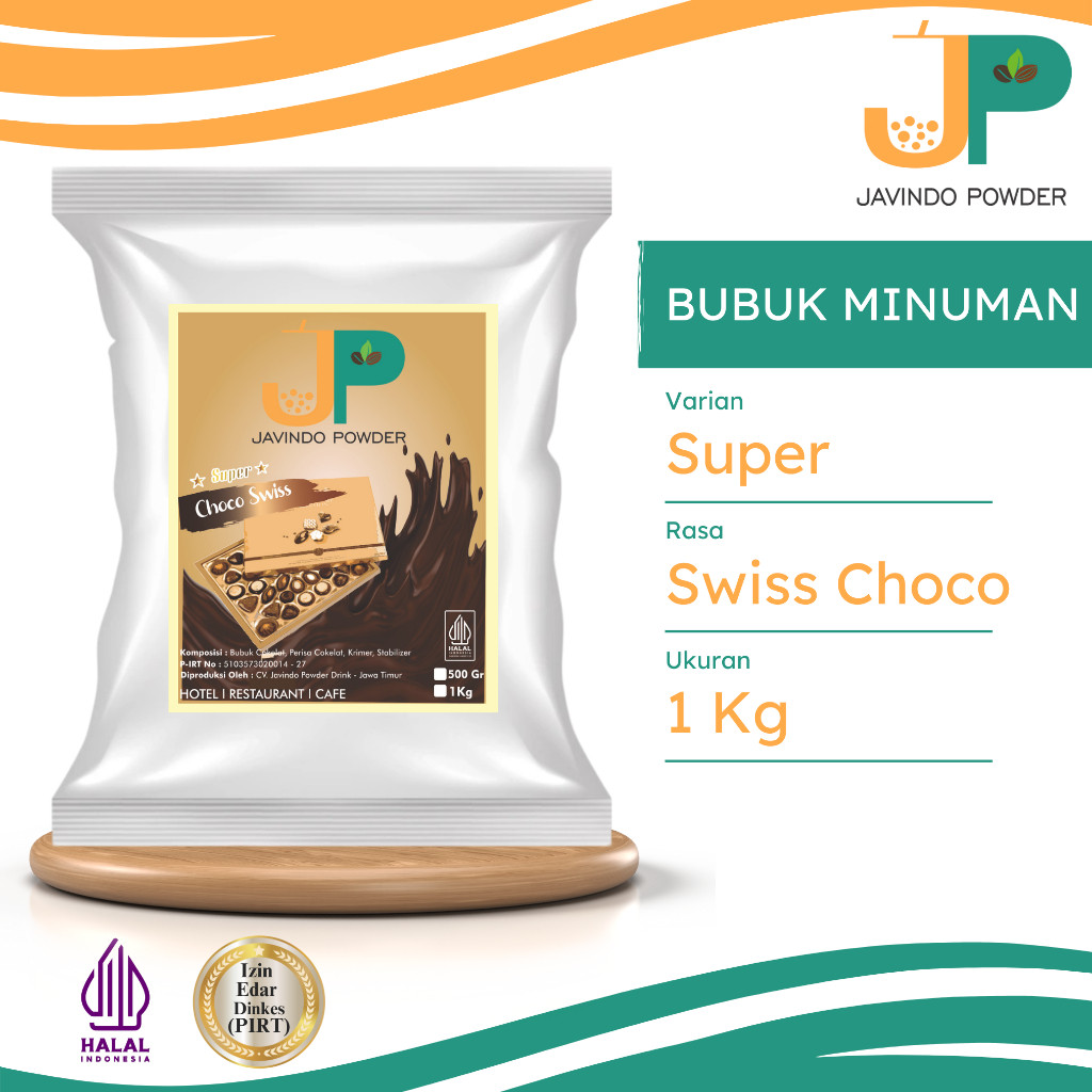 

JAVINDO Bubuk Minuman Super Rasa Swiss Choco / Cokelat Swiss 1 Kg Javindo Powder