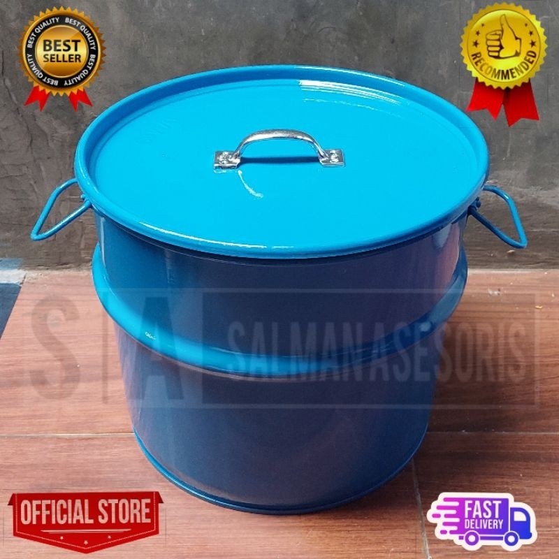 Drum Tong Besi 30 Liter Tempat Bakar Sampah