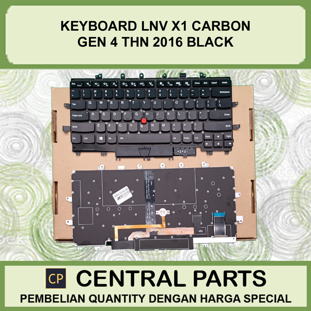 Keyboard Laptop LNV X1 Carbon Gen 4 Thn 2016 Black