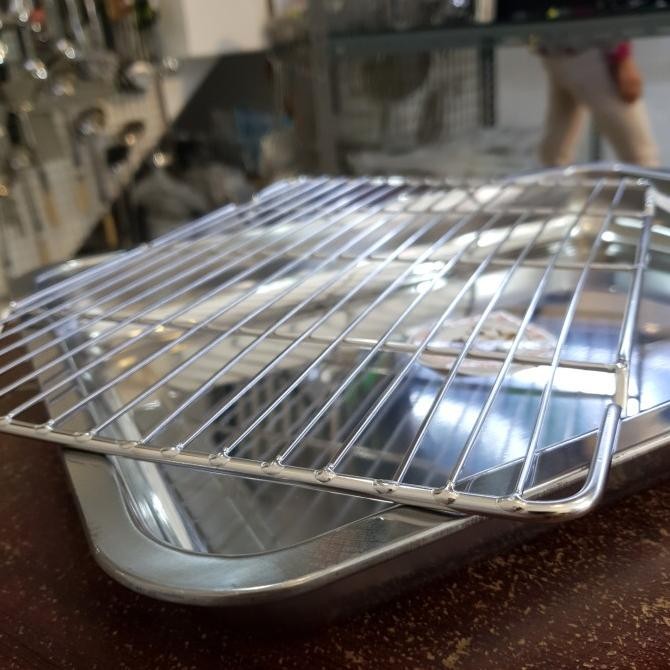COOLING RACK STAINLESS STEEL 40 X 30 / TATAKAN PENDINGIN KUE STAINLESS