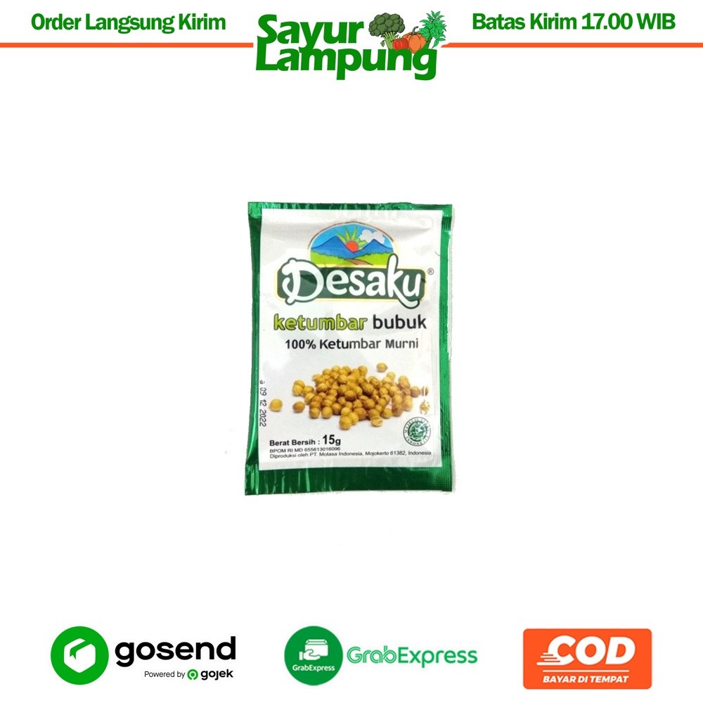 

Desaku Ketumbar Bubuk 1 Renceng - Sayur Lampung