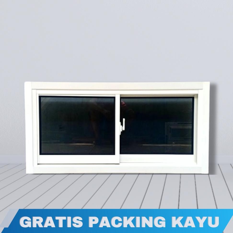 RK JAYA ALUMUNIUM Jendela Boven Aluminium Kaca Sliding 50x80,50x100,50x120,50x150,50x160,50x170 cm G