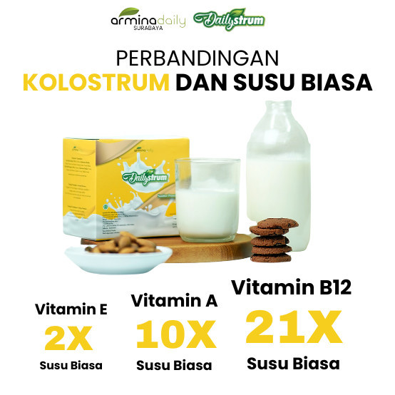 

Susu DailyStrum Atau Susu Kolostrum Armina Daily 1 Box isi 10 Sachet