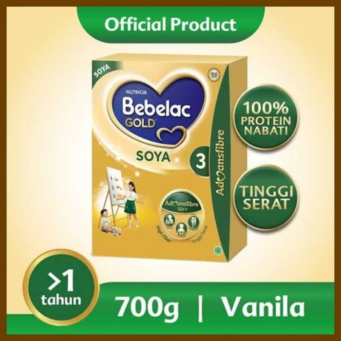 

BEBELAC Gold Soya 3 Vanila 700 Gram Formula Soya Bubuk 700G