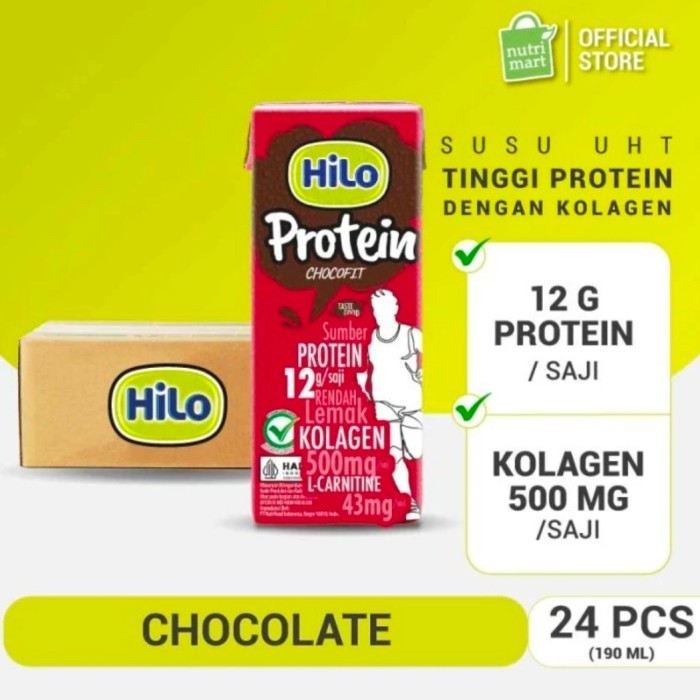 

Hilo Protein Chocofit 190ml 1 dus Susu UHT