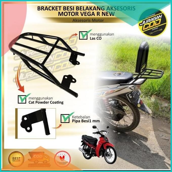 Bracket Besi Belakang Vega R New 2006-2010 / Aksesoris Box Yamaha Vega