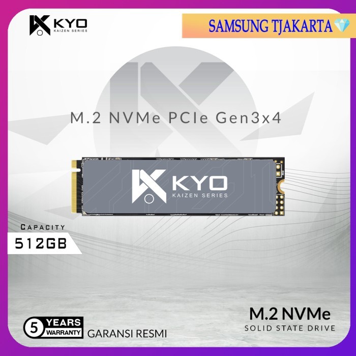 SSD M2 NVME / M.2 NVME/ M2NVME 512GB KAIZEN RESMI (GARANSI 5 TAHUN)