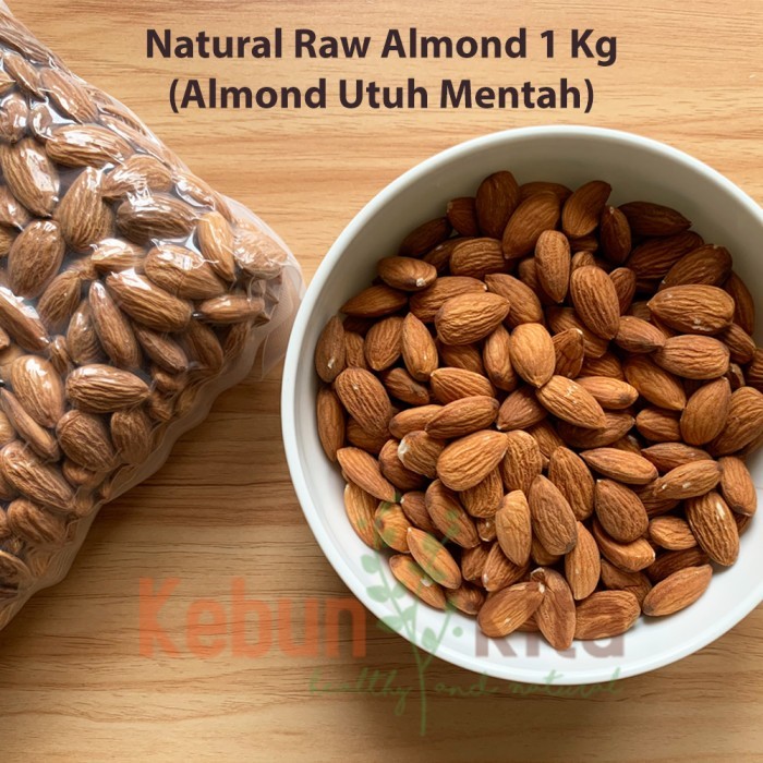 

Kacang Almond 1kg (Natural Raw Almond)