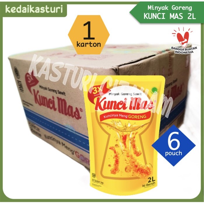 

Minyak Goreng Kunci Mas 2L [1 Karton x 6 Pouch]