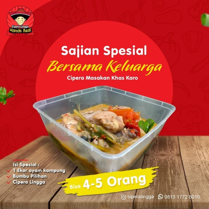 

Cipera masakan ayam kampung diracik dengan bumbu tepung cipera