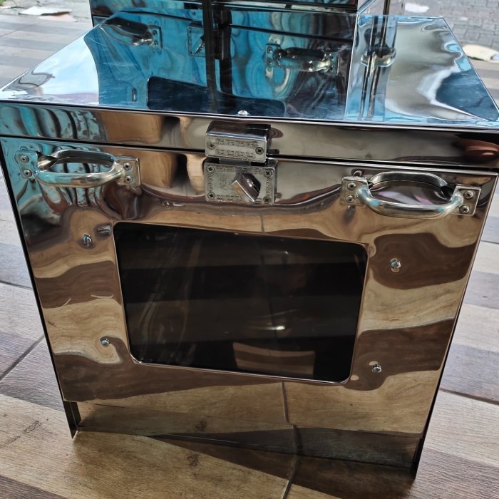 Oven Kue / Oven Tangkring Kompor / Oven Stainless Steel Ukrn 40X40 Cm.