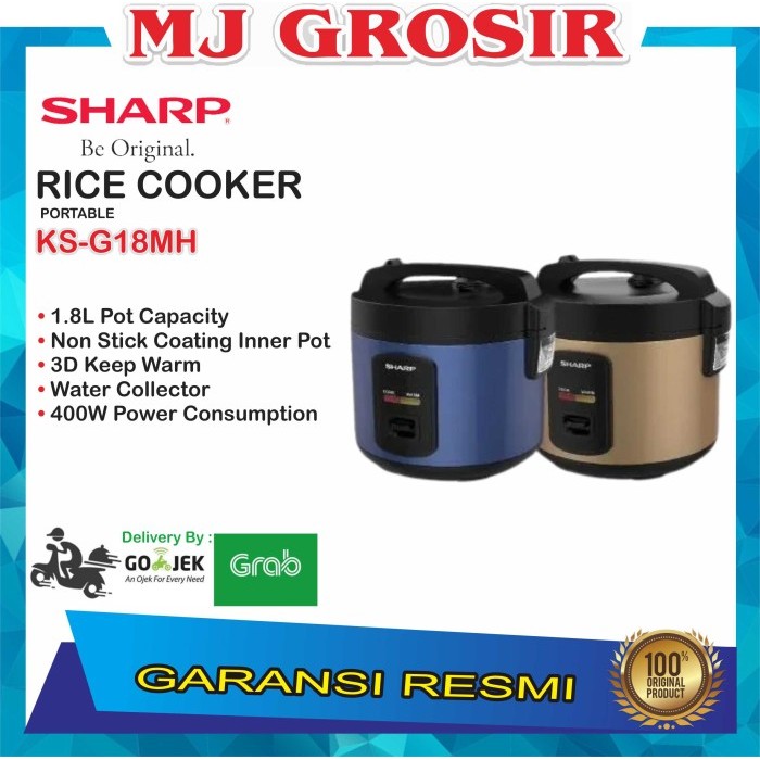 Magic Com Sharp Ks-G 18 Mh Ks-G18Mh 1.8L Penanak Nasi Serbaguna