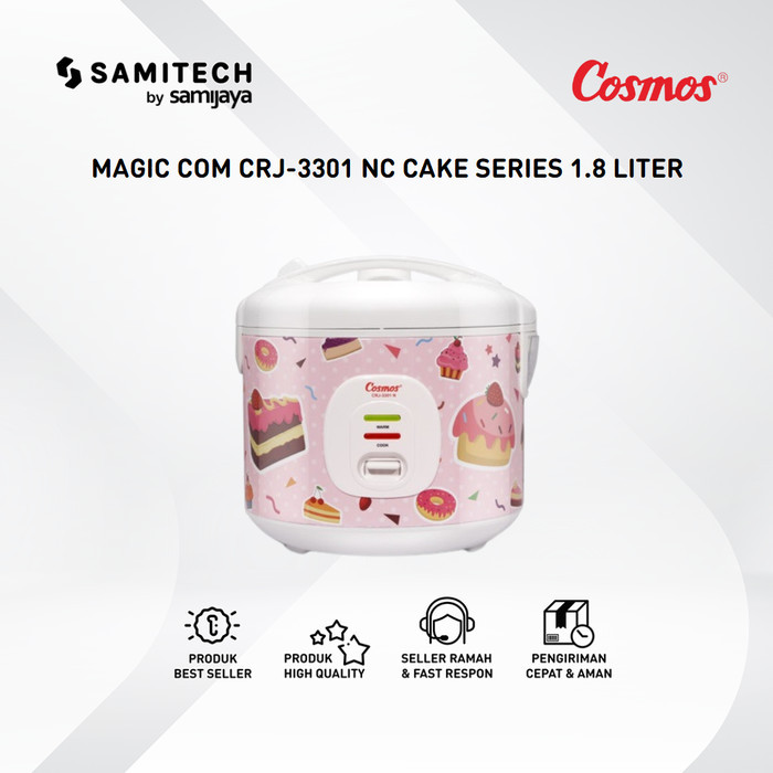 Magic Com Rice Cooker Cosmos Crj-3301 Nc Crj 3301 Nc 3301Nc 1.8 Liter
