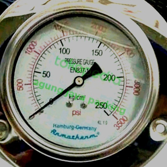 Pressure Gauge Armatherm Range25Kg / 3500 Psi Uk 2,5"