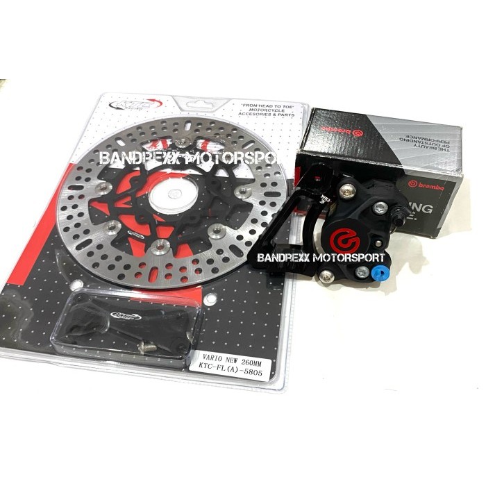 Paket Kaliper Brembo 2 P Original +Cakram Ktc 260Mm For Vario 150 Led. Hemat