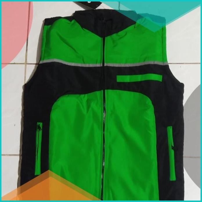 Rompi polos hijau rompi waterproof rompi driver motor rompi anti angin