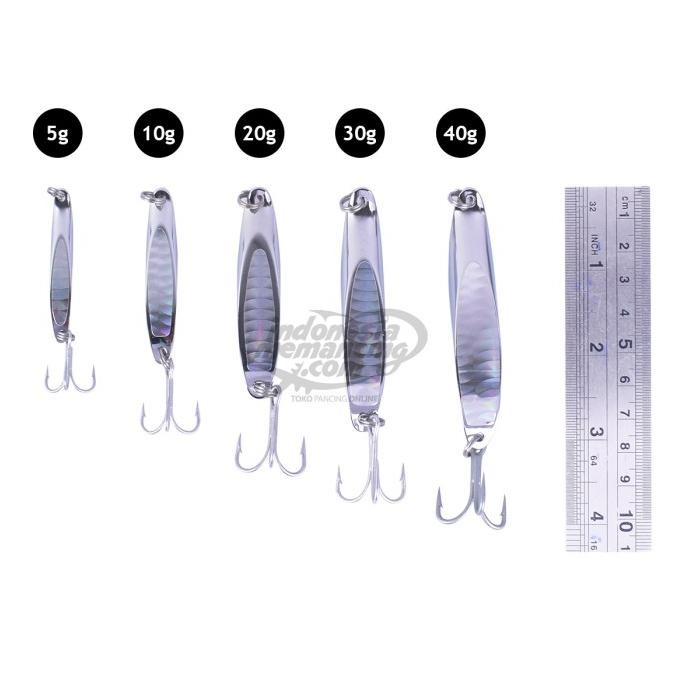 Halco Twisty umpan lure spoon pilih Ukuran
