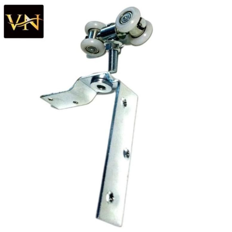 RK JAYA ALUMUNIUM Roda Nylon Gantung Pintu Lipat Aluminium Putar 360(Tanpa Rel/Slide Folding) "
