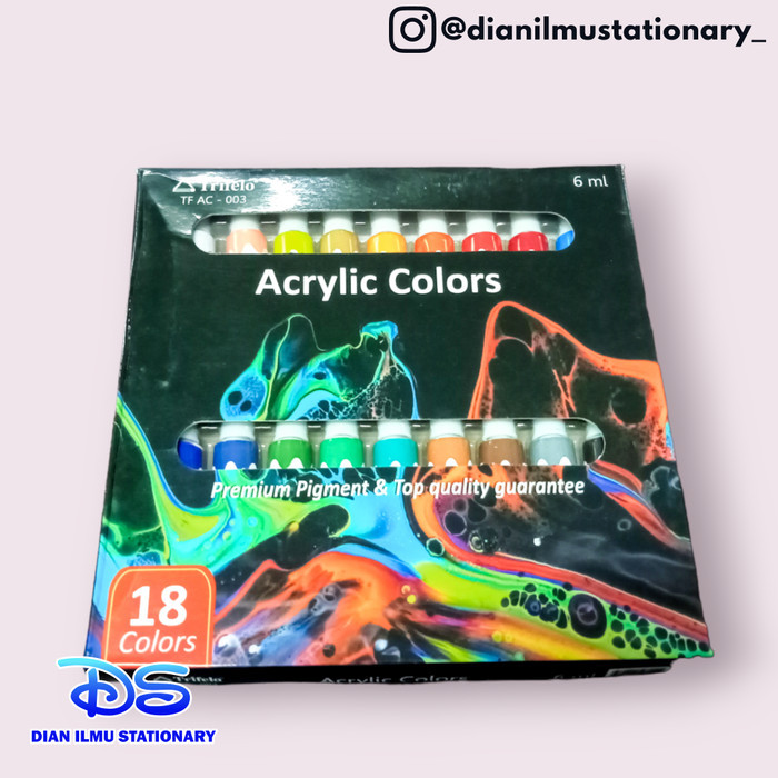 

best seller] cat acrylic trifelo 18 warna tf-ac003