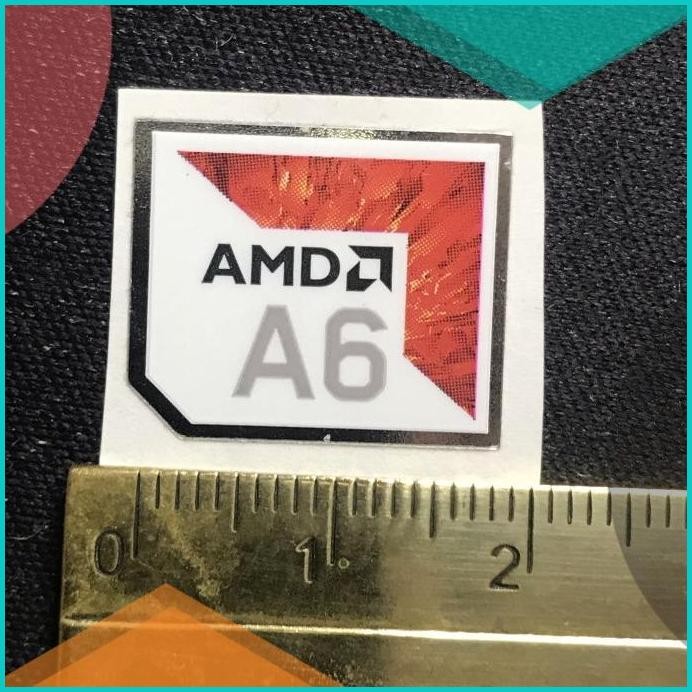 

Sticker stiker logo AMD A6 8th gen ori 11OKTZ4 onderdil
