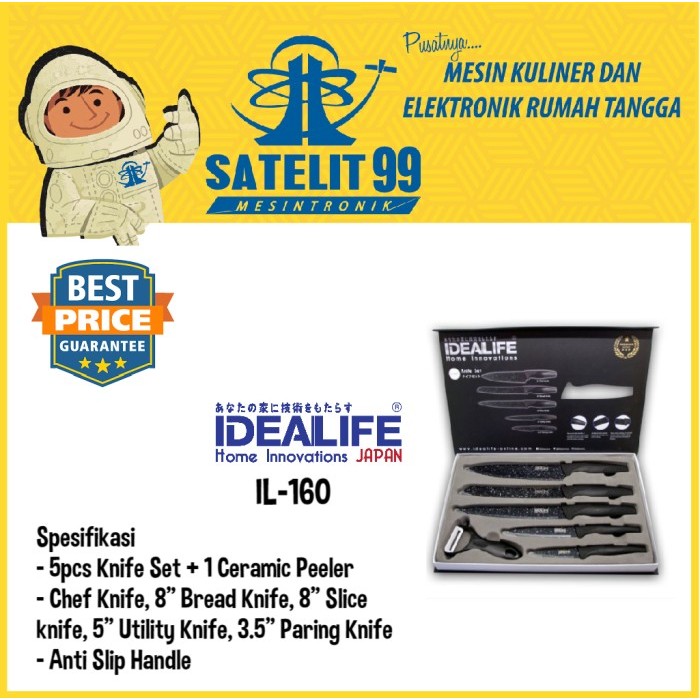 KNIFE SET IDEALIFE TYPE IL-160