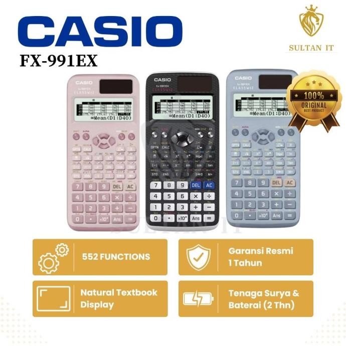 

NEW Kalkulator Casio FX 991 EX HITAM ORIGINAL