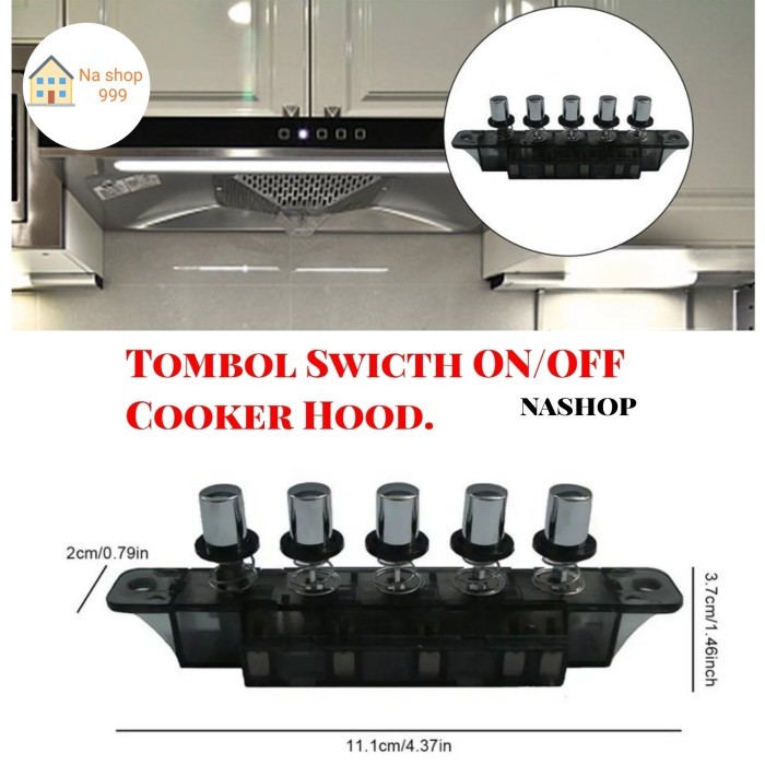 Tombol/ Switch On/Off Cooker Hood Delizia