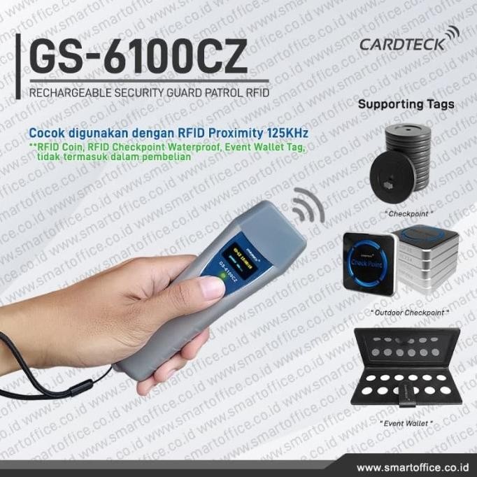 RFID Proximity EM 125KHz Guard Patrol Rechargeable Security System