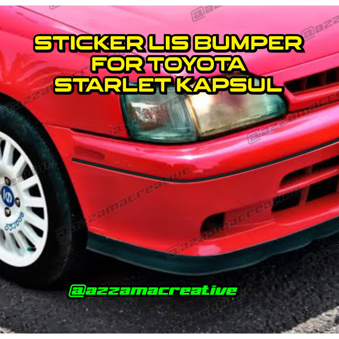 STIKER LIST BUMPER FOR TOYOTA STARLET KAPSUL