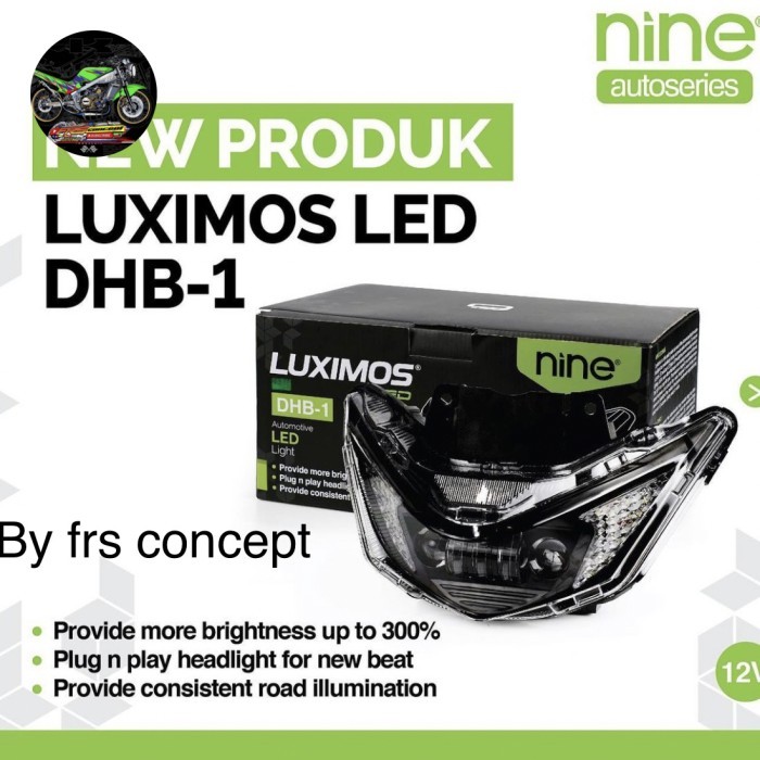 Lampu Depan Beat 2023 Daymaker Luminos Reflektor Fullset New Biled
