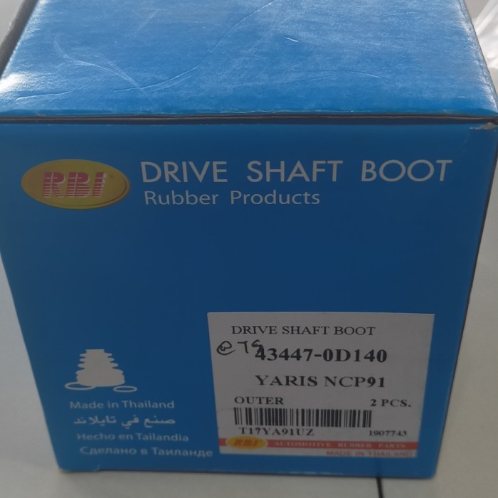 BOOT AS RODA LUAR YARIS OLD RBI