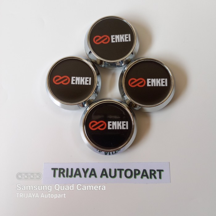 TUTUP VELG TUTUP DOP RODA TUTUP AS RODA VARIASI SILINDER ENKEI MERAH