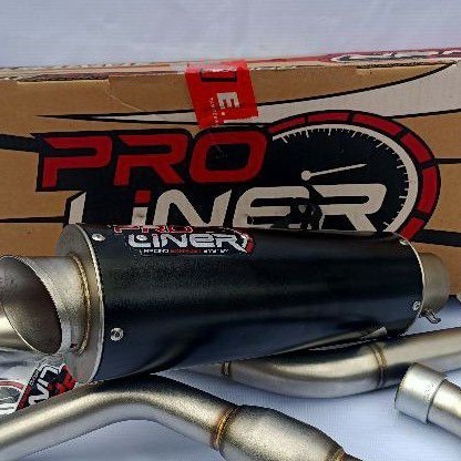 Tabung Knalpot Selenser Silencer Proliner Tr1 R Black Short Long Ori
