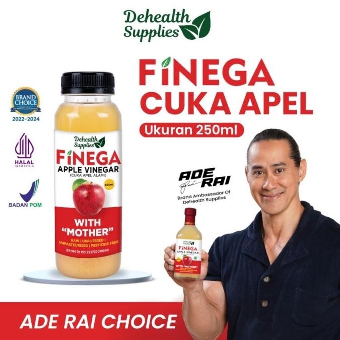 

Ready Finega Cuka Apel Apple Cider Vinegar ACV With Mother 250ml (PLASTIK) Vinega