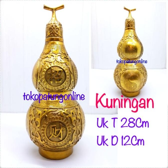 

Ready Pajangan Holo Labu Wu lou Kuningan Jumbo Yinyang