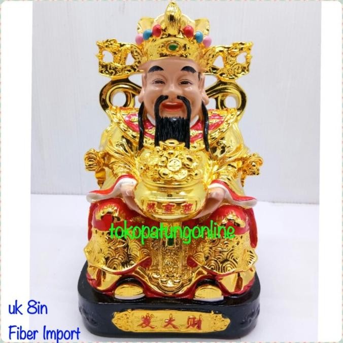 

Ready Patung Dewa Rejeki 8in Fiber Import