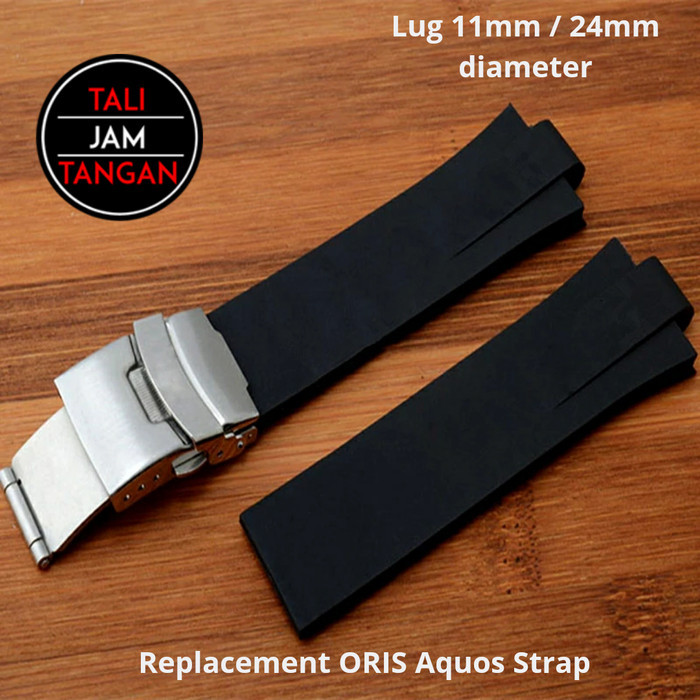 TERBARU Tali Jam Tangan Rubber Oris Aquis