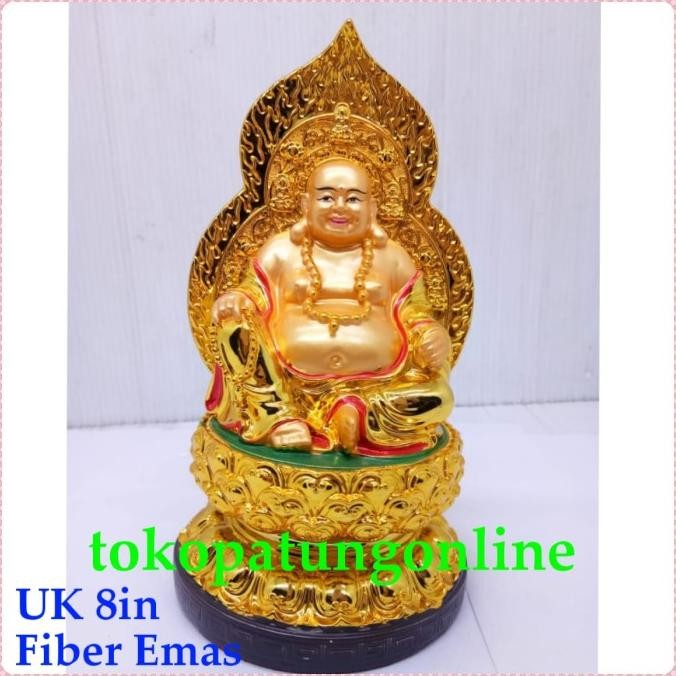

Ready Patung Buddha Maitreya Aura Fiber Emas 08