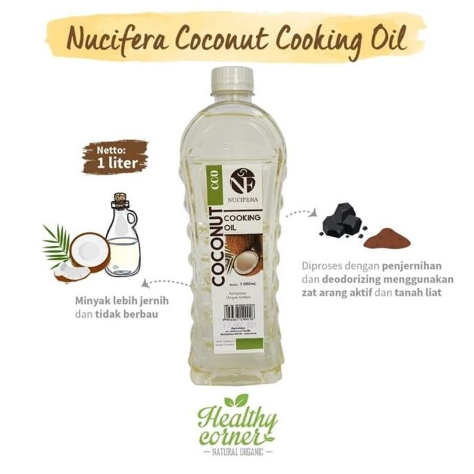 

Ready Premium Healthy Cooking Coconut Oil (Minyak Goreng Kelapa) 1L Nucifera