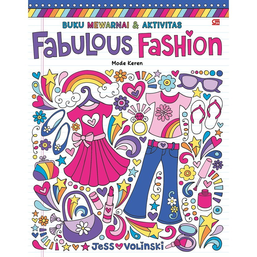 Buku Mewarnai Dan Aktivitas: Mode Keren (Fabulous Fashion)