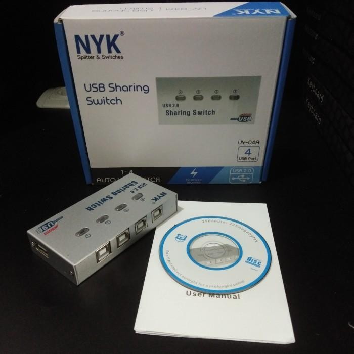 Nyk Auto Switch Printer 4Port/Usb Sharing Switch Printer 4Port