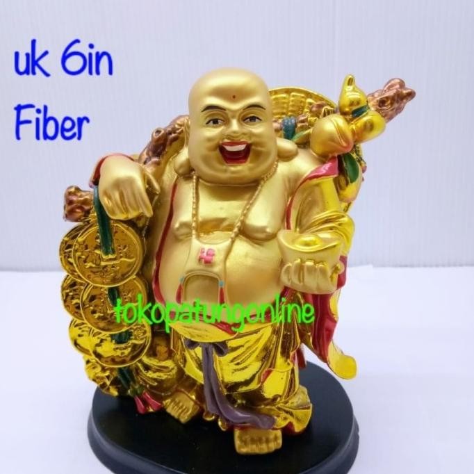 

Ready Patung Buddha Maitreya Julaihut Uk 6in Fiber