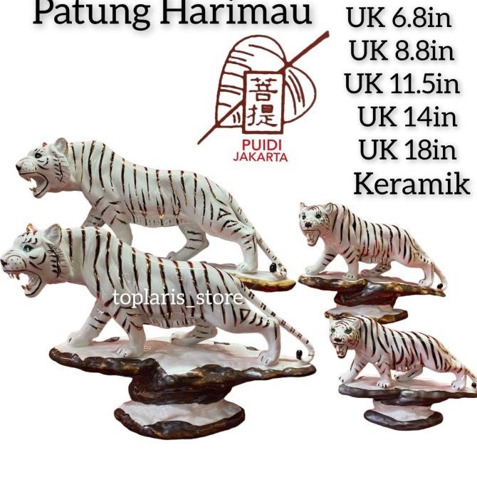 

Ready Patung Macan Harimau Putih Uk 10.5in