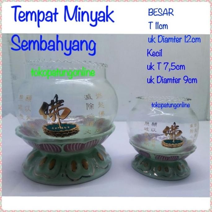 

Ready Tempat Minyak Pelita Teratai Hijau T 11, T 7.5
