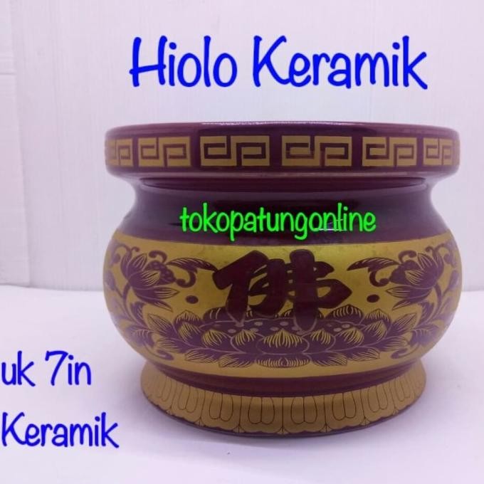 

Ready Hiolo Tempat Hio Keramik Fo 7in Import