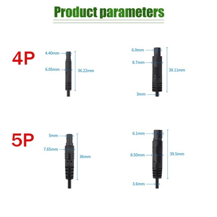 Kabel Dash Cam Kamera Mundur Mobil Hd 4/5 Pin Extension Cable Panjang 2Meter 5Meter Untuk Car
